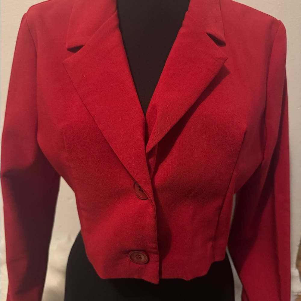 Red Women's Blazer
